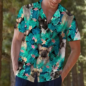 Wonderful French Bulldog Tropical Jungle Hawaiian Shirt