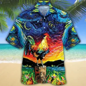 Native American With Hat Of Feathers Black And White Theme Hawaiian Shirt