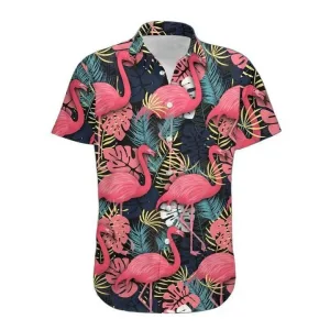 Classic Leave Flamingo Ornamental for Hawaiian Shirt